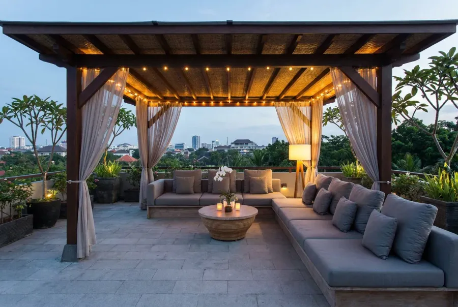 Outdoor Seating at Rixos Al Reem Residences.