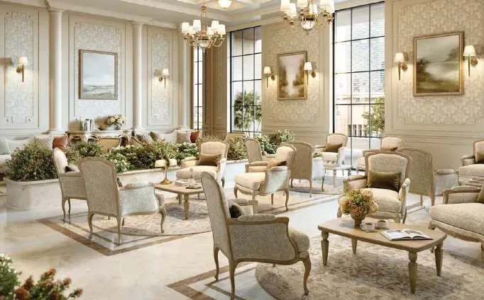 Indoor Residents’ Lounge at Bab Al Qasr Royal 28.
