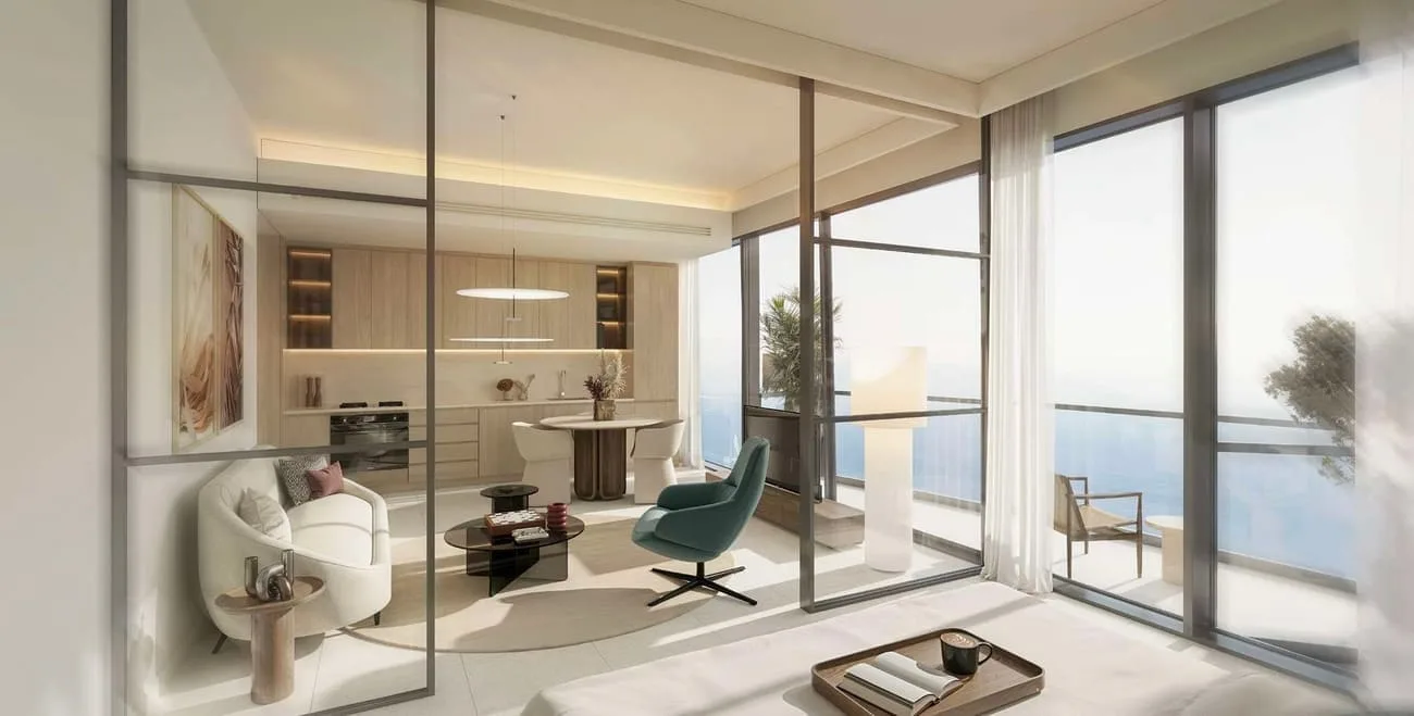 Interior render at Solera Downtown Mina.