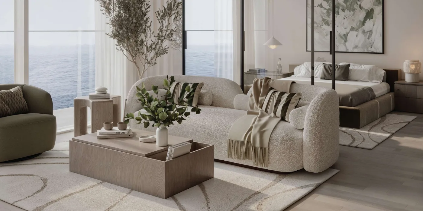 Interior render at Mirasol II.