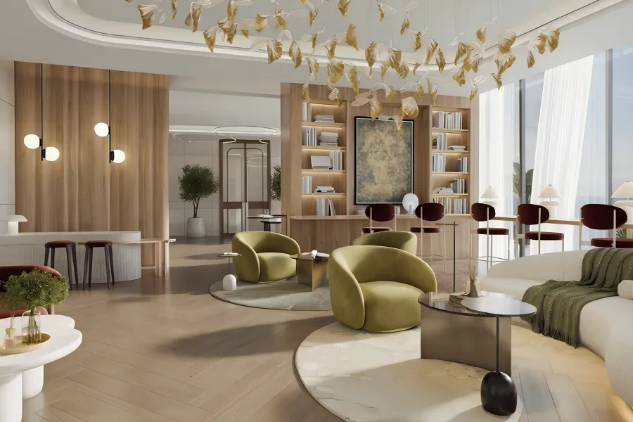 Business Lounge at Radisson Blu Hotel & Residences.