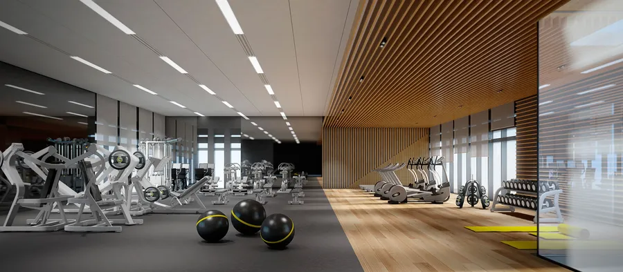 Gym at Safa Parkview.