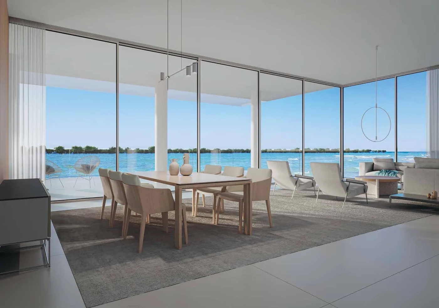 Interior render at Gateway Porto Al Zorah.