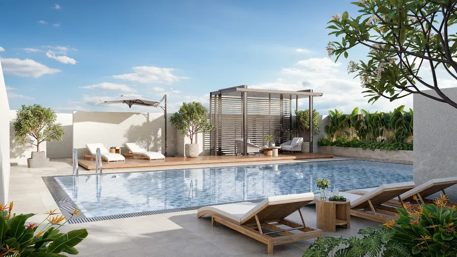 Swimming Pool at Barajeel Towers.
