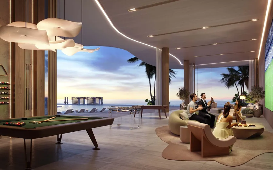 Sports Lounge at AYA Beachfront Residences.
